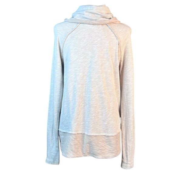 FREE PEOPLE Beach Cocoon Tunic Sweater XS|S Oatmeal Slouchy Boho Casual - Picture 4 of 14